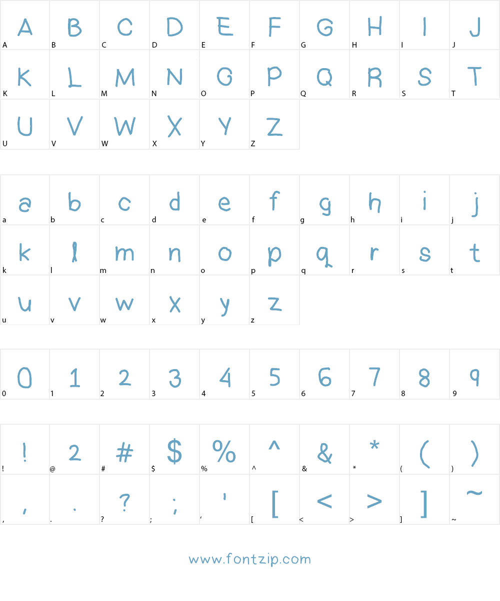 Marsya's Handwritter 012 Font Character
